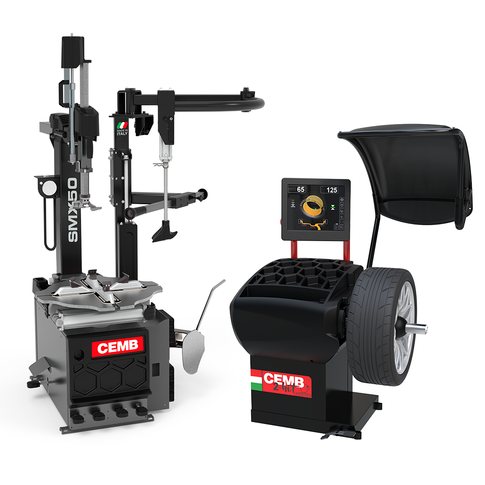 CEMB SMX50 / HPXSTD & FA ARM Plus 2HIT Tyre Changer & Balancer